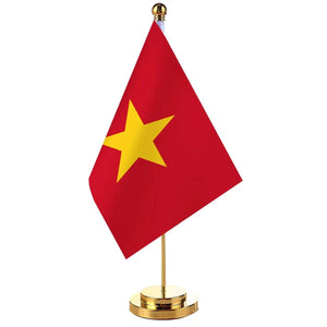 Vietnam Desk Flag - Small Office Table Flag