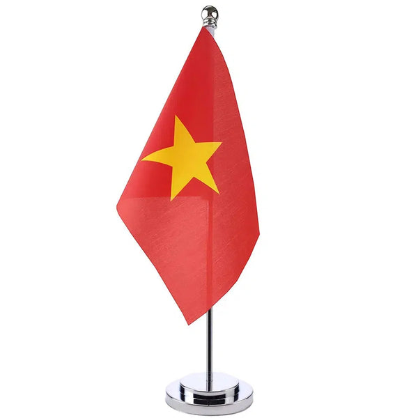 Vietnam Desk Flag - Small Office Table Flag