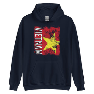 Vietnam Flag - Distressed Flag Hoodie