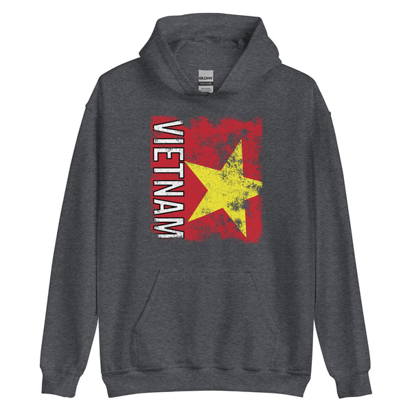 Vietnam Flag - Distressed Flag Hoodie