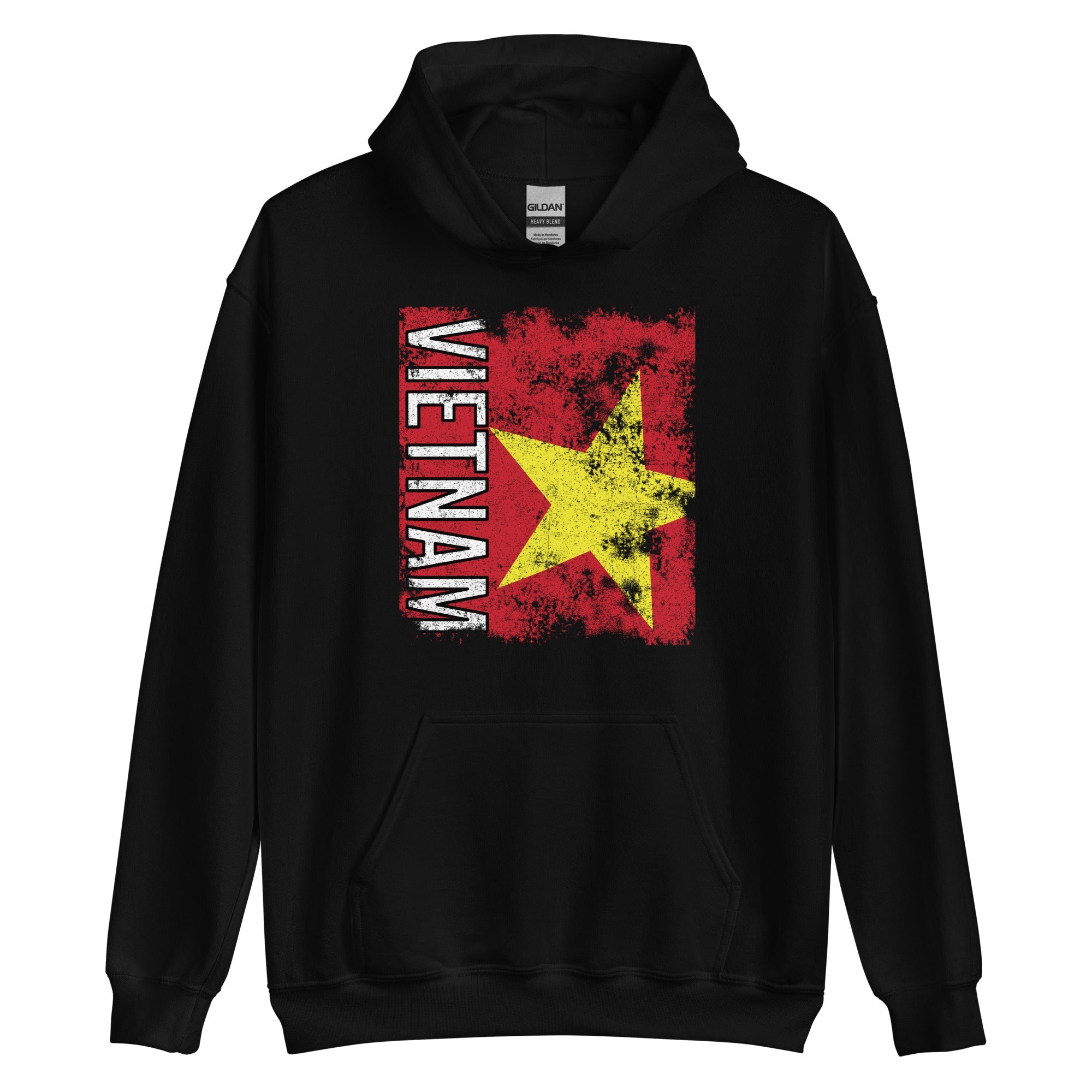 Vietnam Flag - Distressed Flag Hoodie