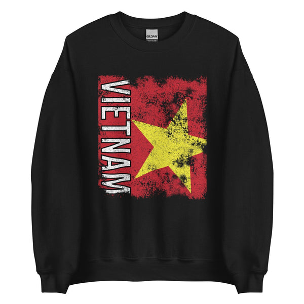 Vietnam Flag - Distressed Flag Sweatshirt