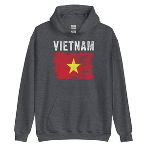 Vietnam Flag Distressed Vietnamese Flag Hoodie