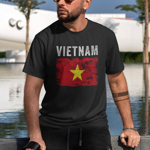 Vietnam Flag Distressed Vietnamese Flag T-Shirt