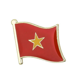 Vietnam Flag Lapel Pin - Enamel Pin Flag
