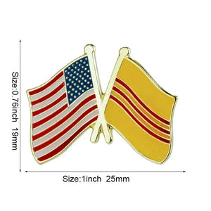 Vietnam Friendship Flag Lapel Pin Collection - Enamel Pin Flag
