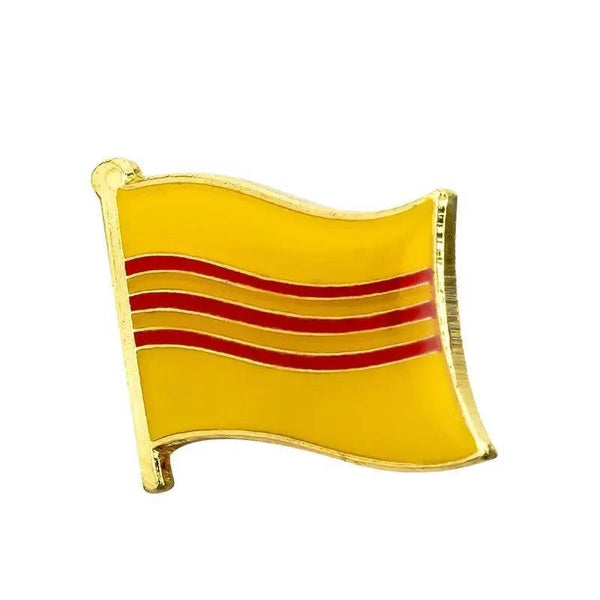 Vietnam Friendship Flag Lapel Pin Collection - Enamel Pin Flag