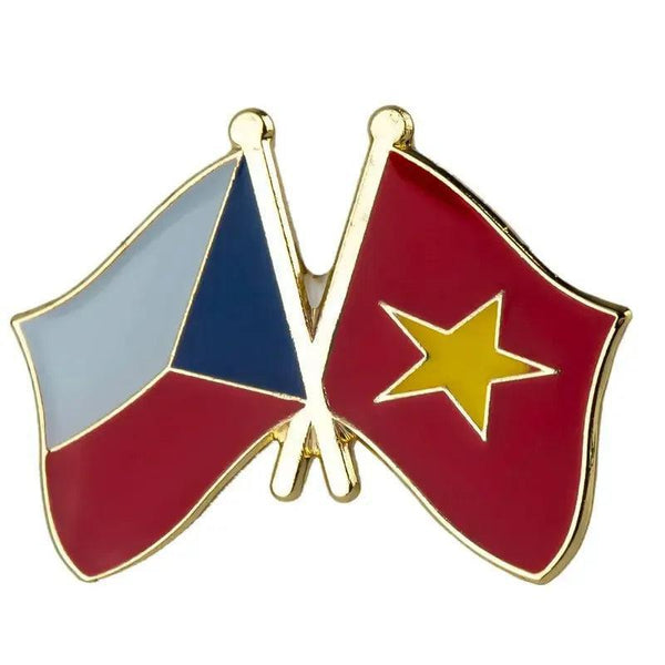 Vietnam Friendship Flag Lapel Pin Collection - Enamel Pin Flag