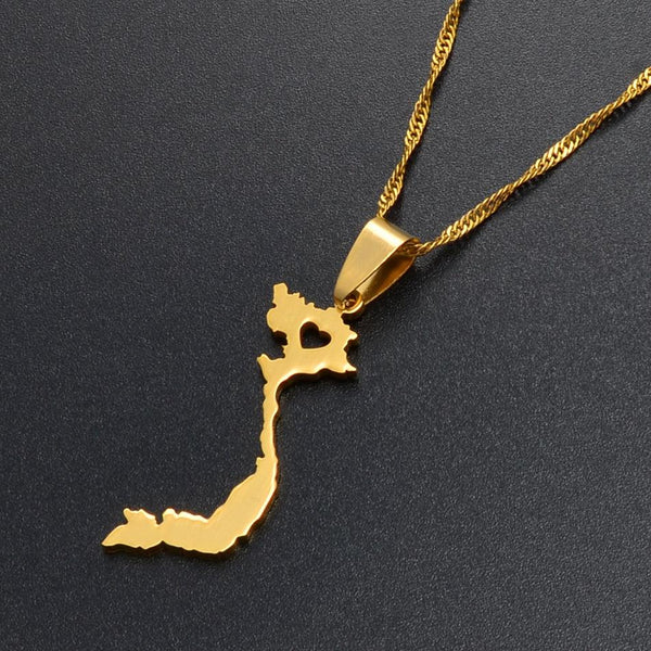 Vietnam Map Necklace