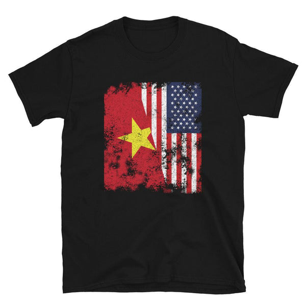 Vietnam USA Flag - Half American T-Shirt