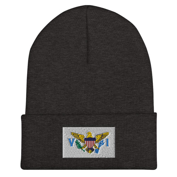 Virgin Islands USA Flag Beanie - Embroidered Winter Hat