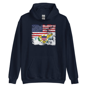 Virgin Islands USA USA Flag Hoodie