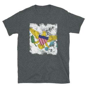 Virgin Islands Usa Flag - Distressed Flag T-Shirt