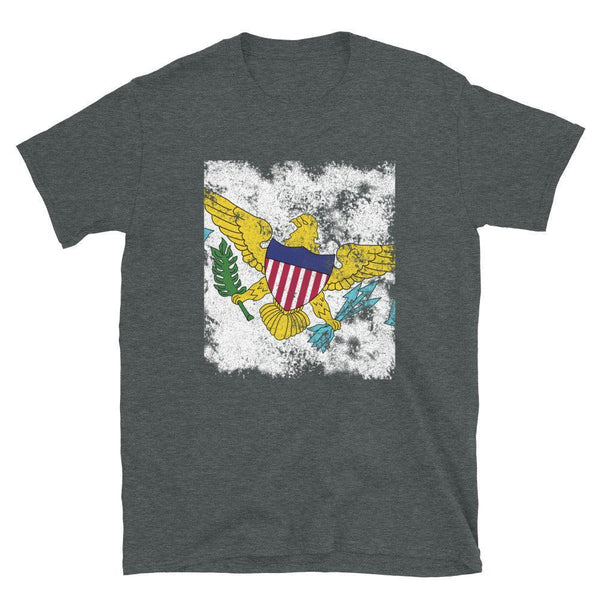 Virgin Islands Usa Flag - Distressed Flag T-Shirt