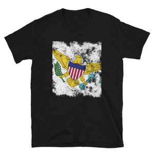 Virgin Islands Usa Flag - Distressed Flag T-Shirt