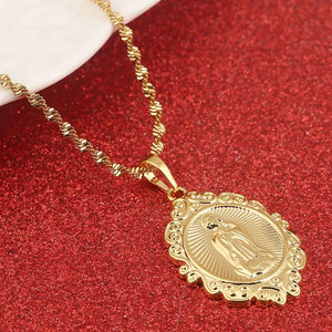 Virgin Mary Pendant Necklace