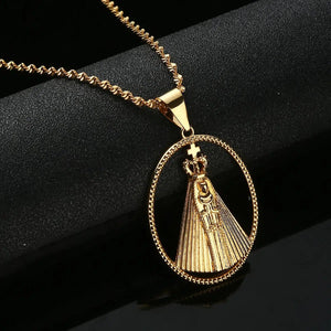 Virgin Mary Pendant Necklace