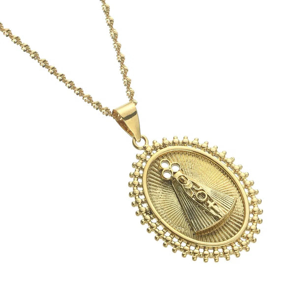 Virgin Mary Pendant Necklace