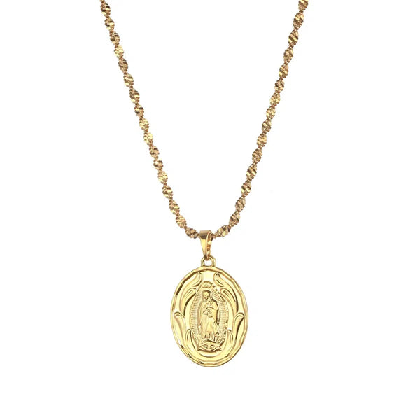 Virgin Mary Pendant Necklace