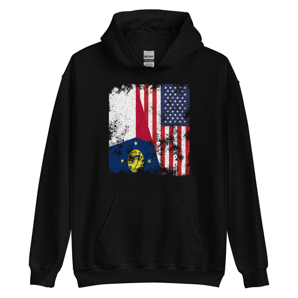 Wake Island USA Flag Hoodie