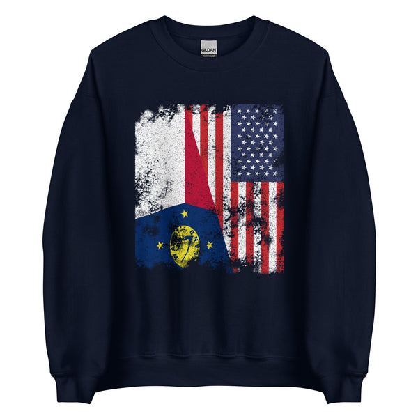 Wake Island USA Flag Sweatshirt