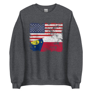 Wake Island USA Flag Sweatshirt