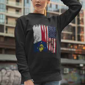 Wake Island USA Flag Sweatshirt