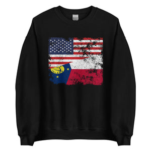 Wake Island USA Flag Sweatshirt