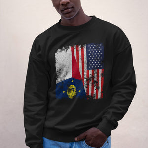 Wake Island USA Flag Sweatshirt