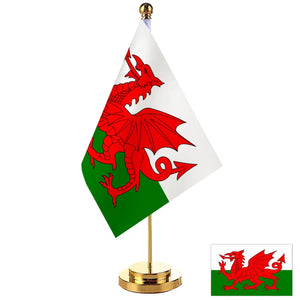 Wales Desk Flag - Small Office Table Flag