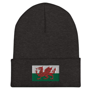 Wales Flag Beanie - Embroidered Winter Hat