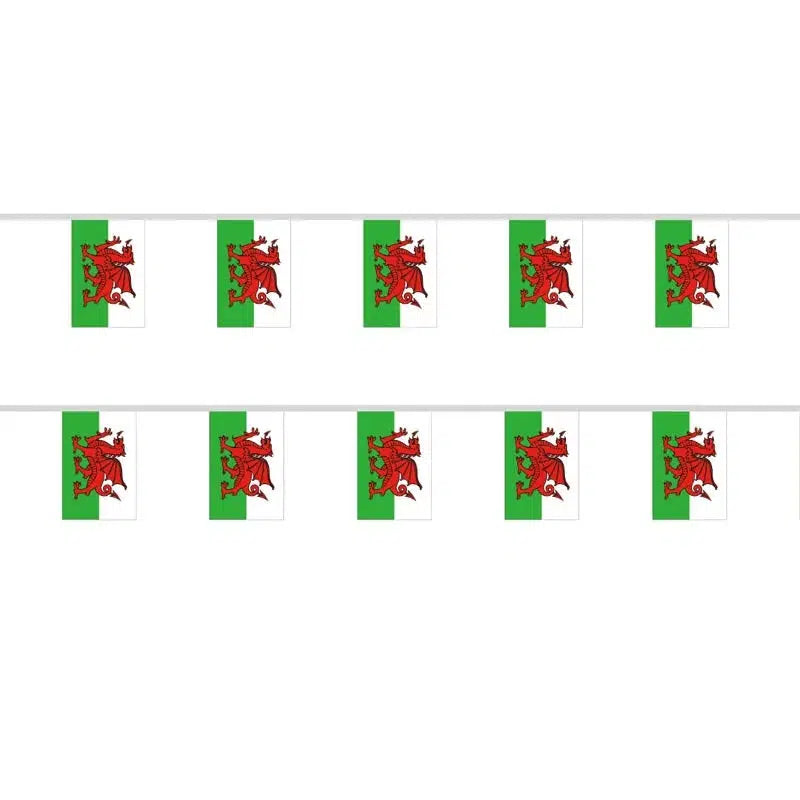 Wales Flag Bunting Banner - 20Pcs