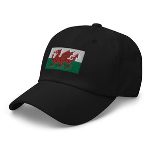 Wales Flag Cap - Adjustable Embroidered Dad Hat