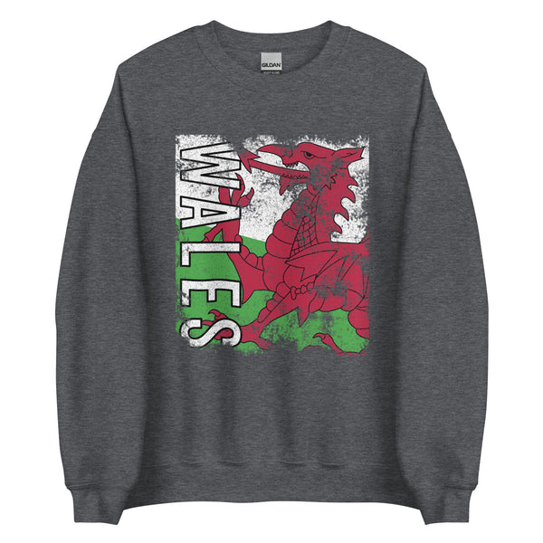 Wales Flag - Distressed Flag Sweatshirt