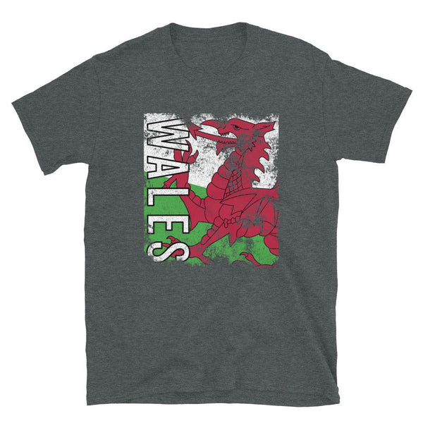Wales Flag Distressed T-Shirt