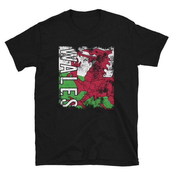 Wales Flag Distressed T-Shirt
