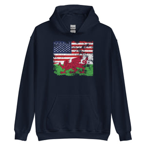 Wales USA Flag Hoodie