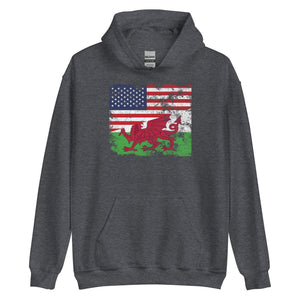 Wales USA Flag Hoodie