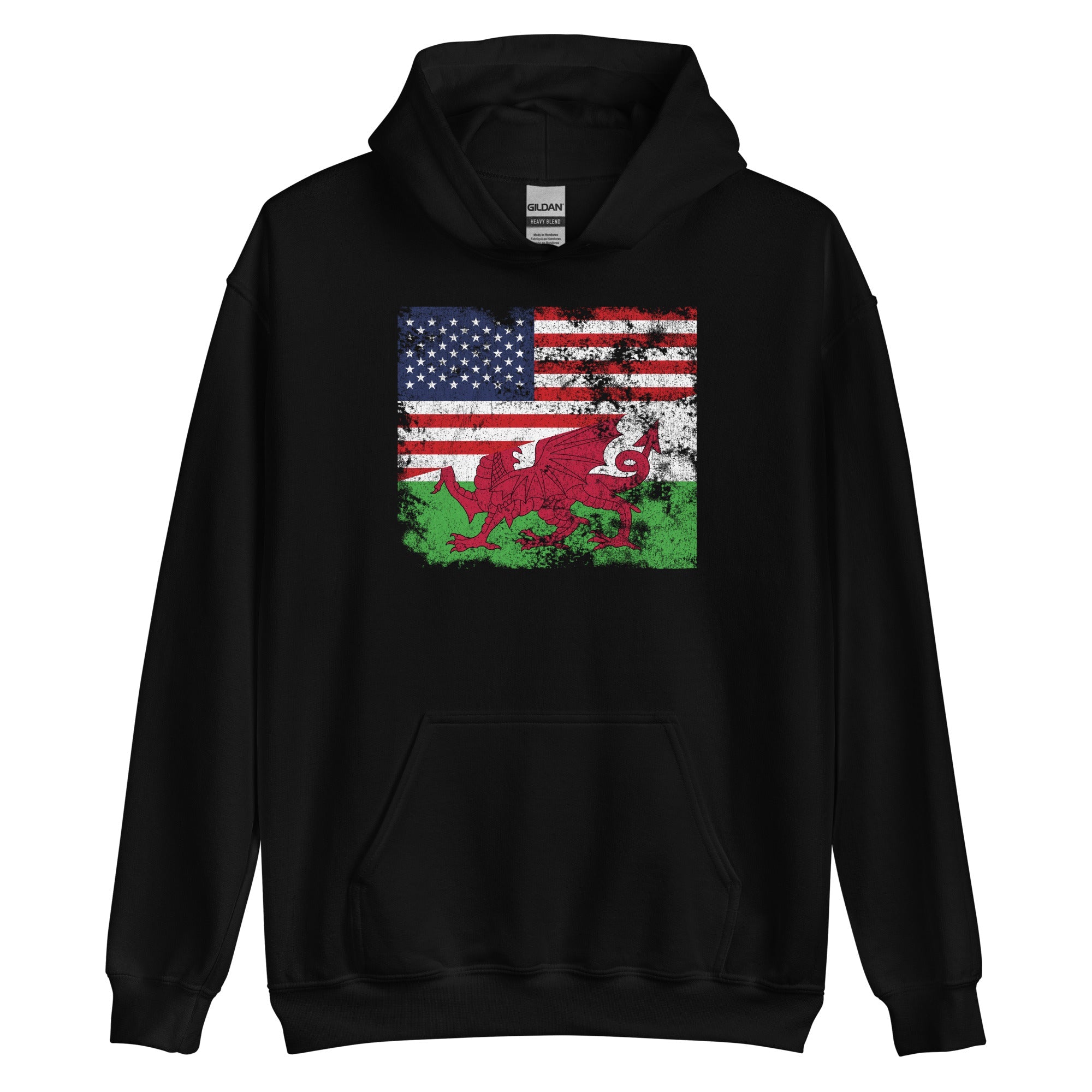 Wales USA Flag Hoodie