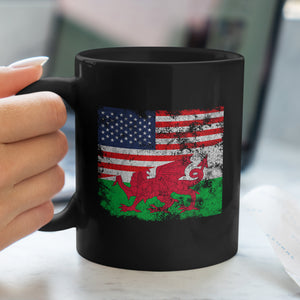 Wales USA Flag Mug