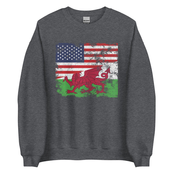 Wales USA Flag Sweatshirt