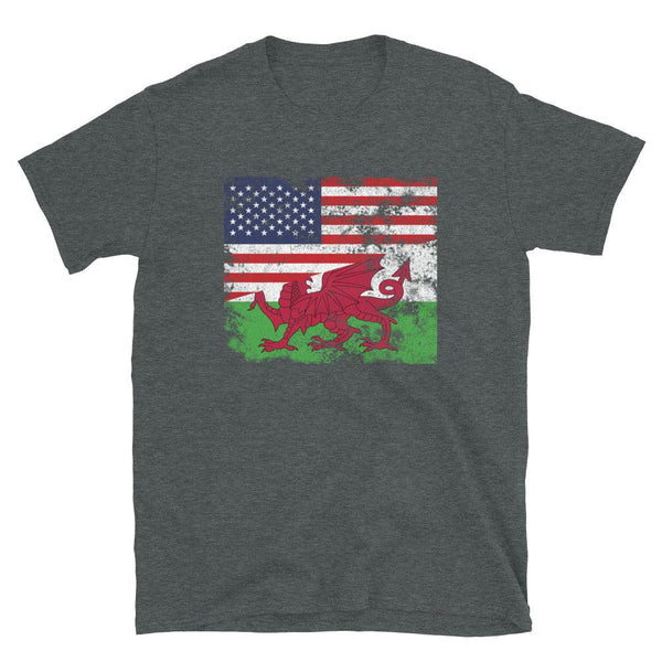 Wales USA Flag T-Shirt