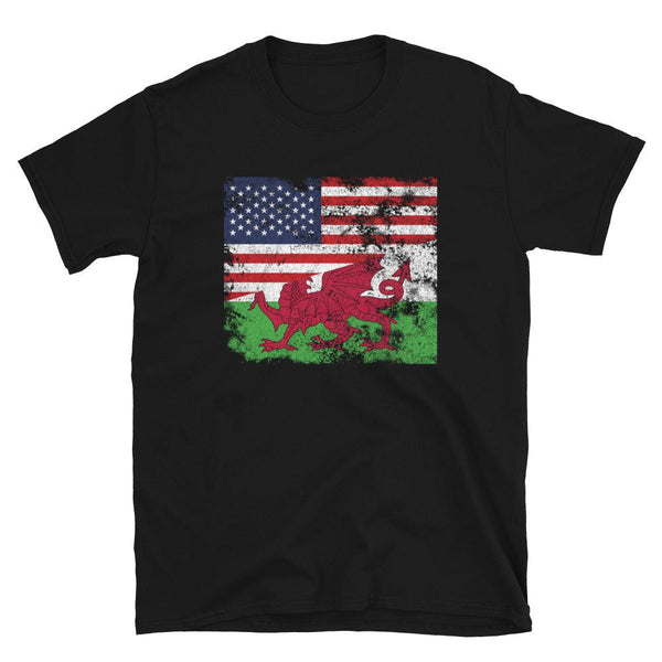 Wales USA Flag T-Shirt