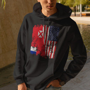 Wallis and Futuna USA Flag Hoodie