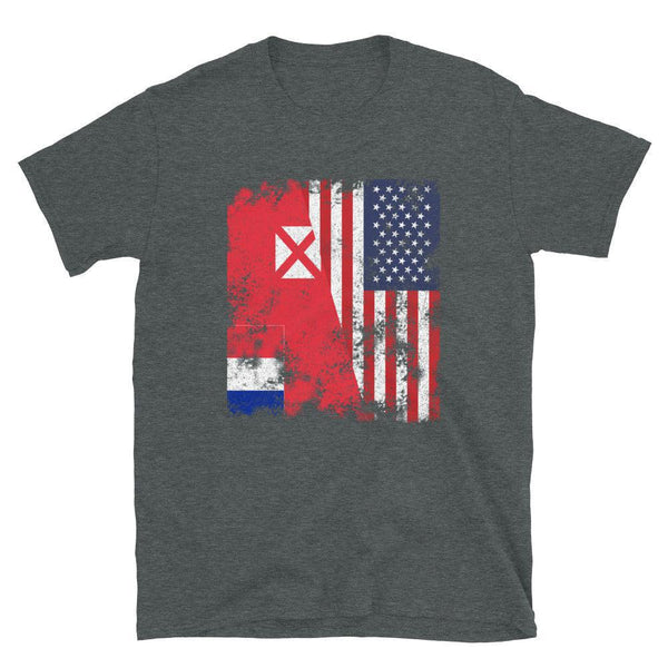 Wallis and Futuna USA Flag T-Shirt