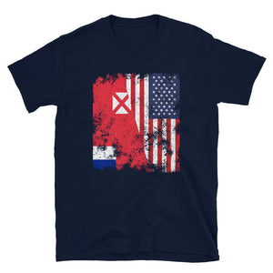 Wallis and Futuna USA Flag T-Shirt