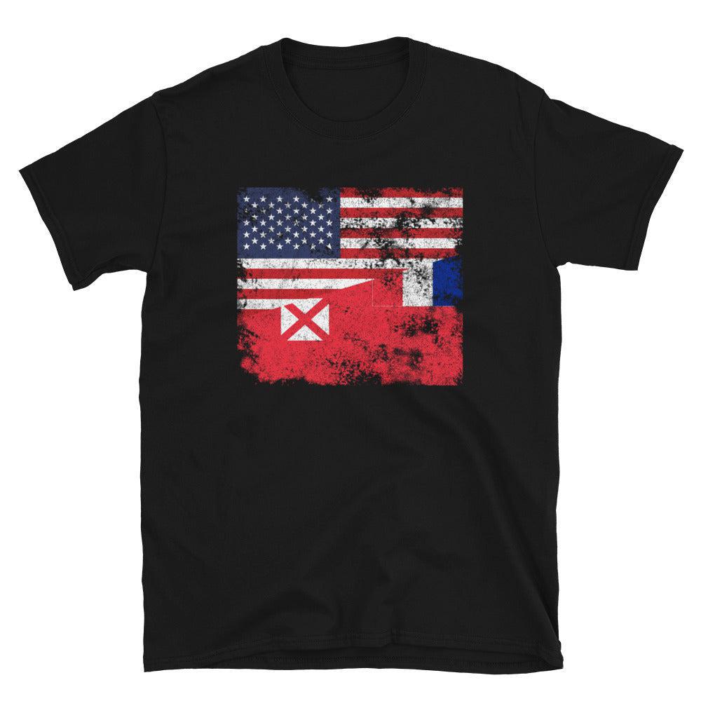 Wallis and Futuna USA Flag T-Shirt