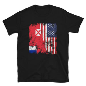 Wallis and Futuna USA Flag T-Shirt