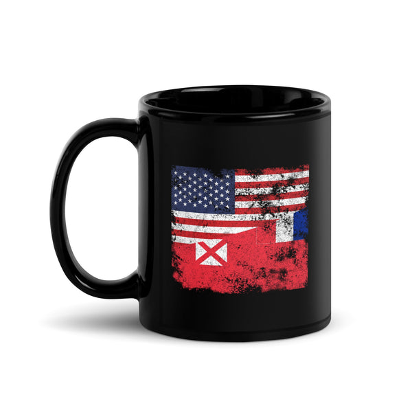 Wallis and Futuna USA Flag Mug