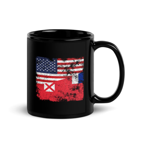 Wallis and Futuna USA Flag Mug